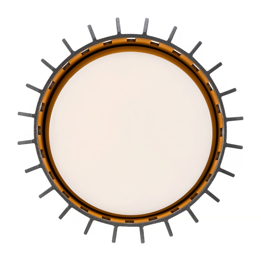 Nordlux - Plafondlamp voor buiten ALUDRA 1xE27/15W/230V diameter 12,4 cm antraciet