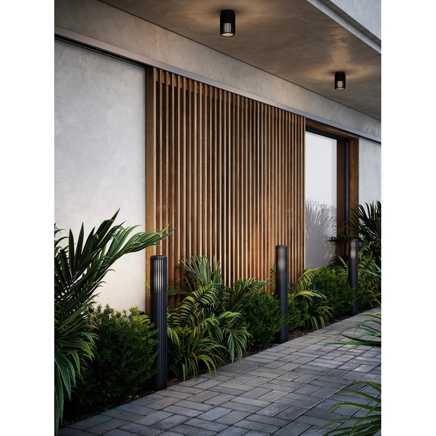 Nordlux - Plafondlamp voor buiten ALUDRA 1xE27/15W/230V zwart