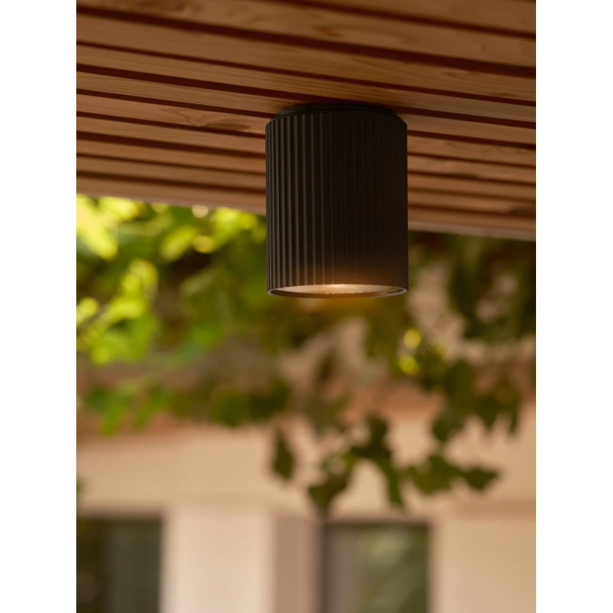 Nordlux - Plafondlamp voor buiten KYKLOP 1xGU10/15W/230V IP54 zwart