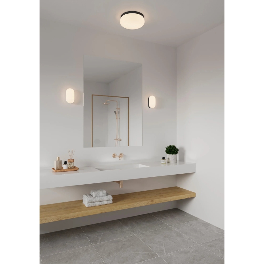Nordlux - Plafonnier de salle de bain FOAM 2xE27/55W/230V IP44 noir