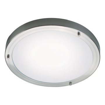 Nordlux - Plafonnier de salle de bains ANCONA 2xE27/40W/230V IP43 Ø 31,5 cm chrome mat