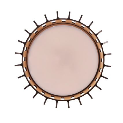 Nordlux - Plafonnier extérieur ALUDRA 1xE27/15W/230V d. 12,4 cm marron
