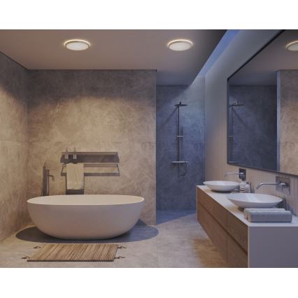 Nordlux - Plafonnier LED dimmable pour salle de bains OJA LED/14,5W/230V 3000/4000K IP54 Ø 30 cm