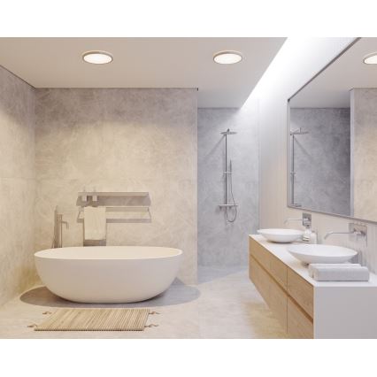 Nordlux - Plafonnier LED dimmable pour salle de bains OJA LED/14,5W/230V 3000/4000K IP54 Ø 30 cm