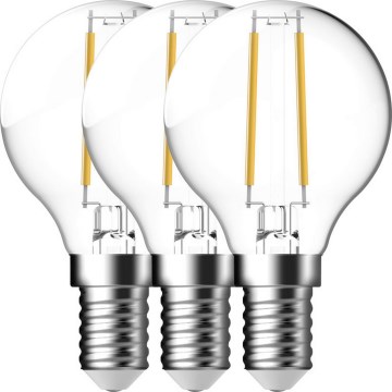Nordlux - SET 3x LED Lamp FILAMENT G45 E14/4W/230V 4000K