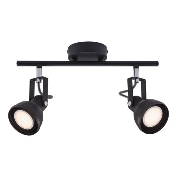 Nordlux - Spot ASLAK 2xGU10/35W/230V zwart