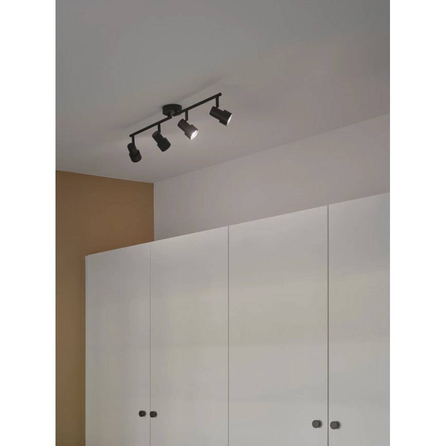 Nordlux - Spot BOSTON 4xGU10/5W/230V zwart