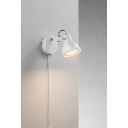 Nordlux - Spot mural ASLAK 1xGU10/35W/230V blanc
