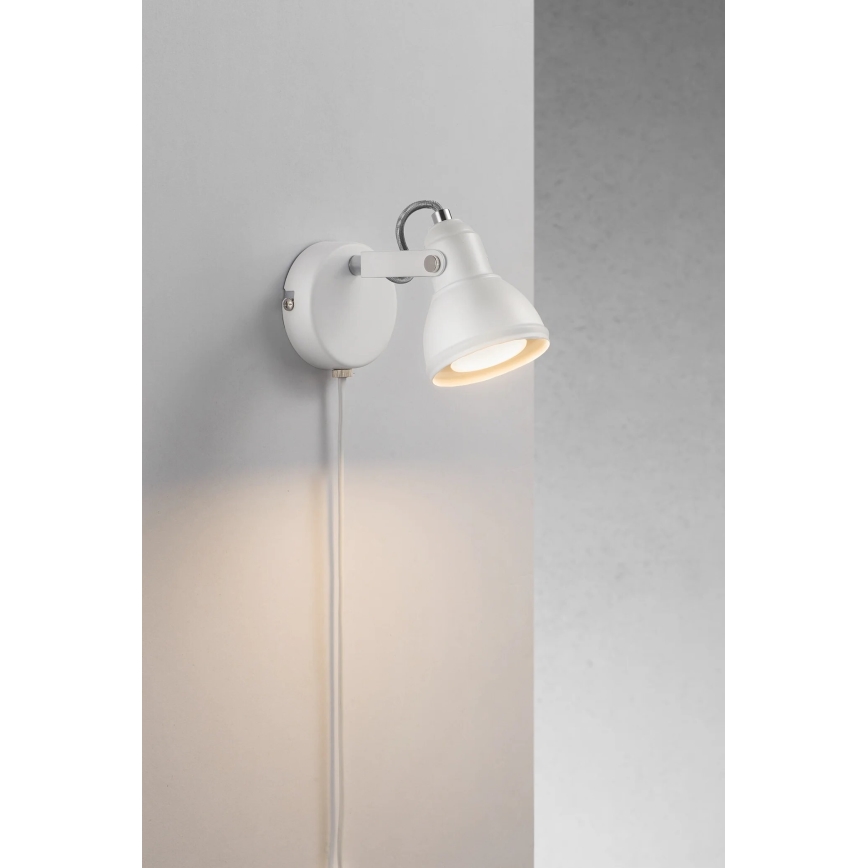 Nordlux - Spot mural ASLAK 1xGU10/35W/230V blanc