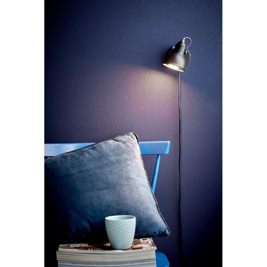 Nordlux - Spot mural ASLAK 1xGU10/35W/230V noir
