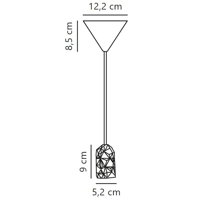 Nordlux - Stroomkabel HANG 1xE27/40W/230V wit