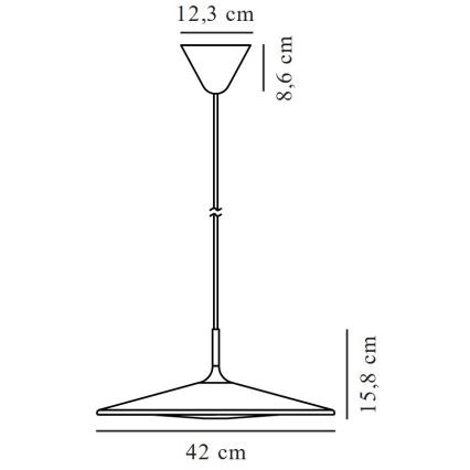 Nordlux - Suspension filaire à intensité variable BALANCE LED/230V 2700K noir