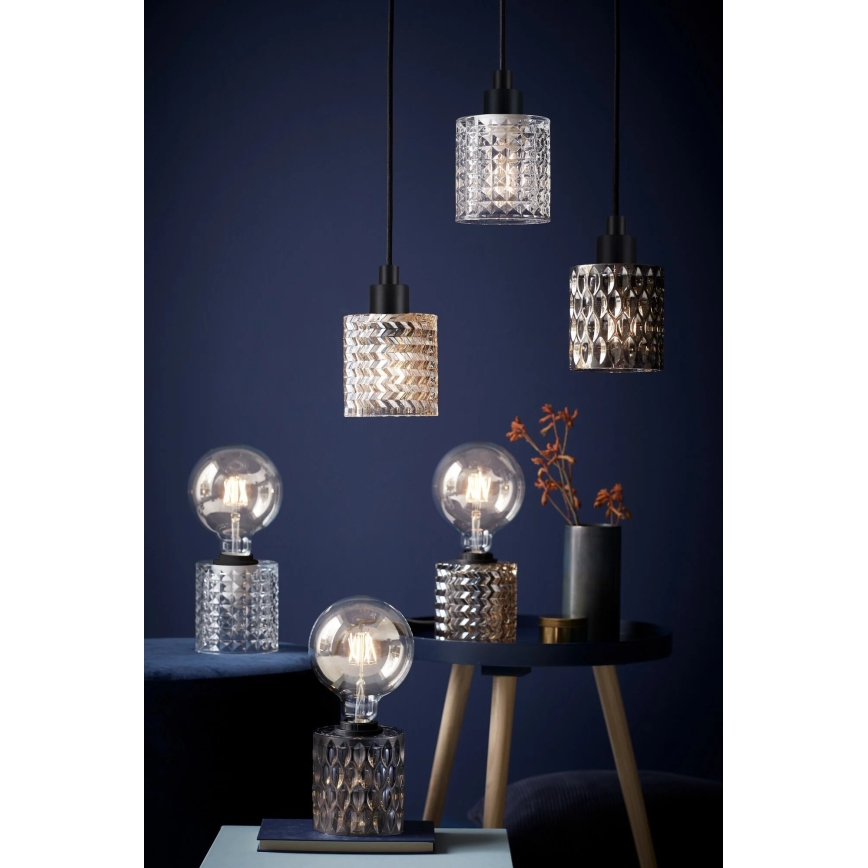 Nordlux - Suspension filaire HOLLYWOOD 1xE27/60W/230V fumé