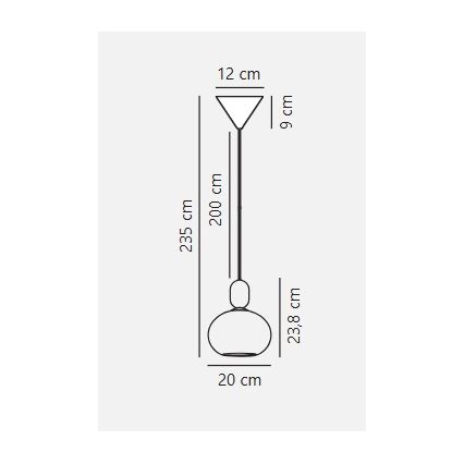 Nordlux - Suspension filaire NOTTI 1xE27/40W/230V gris