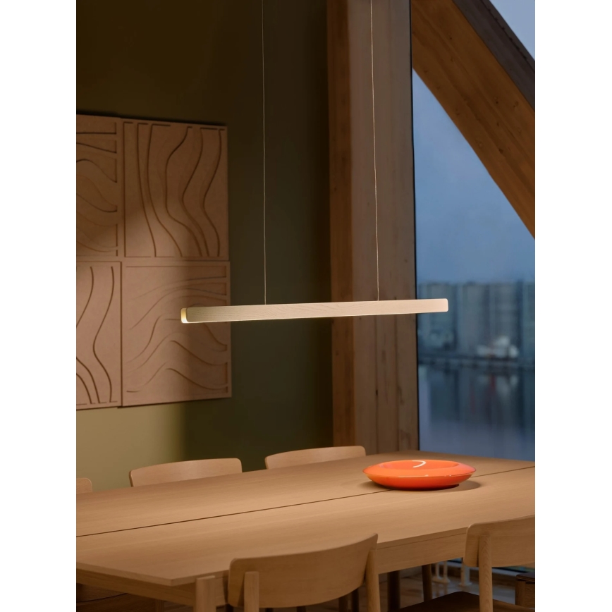 Nordlux - Suspension LED dimmable sur câble ILGAS LED/47W/230V 3000K blanc/frêne 115 cm