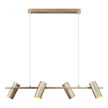 Nordlux - Suspension sur câble ALANIS 4xGU10/15W/230V laiton