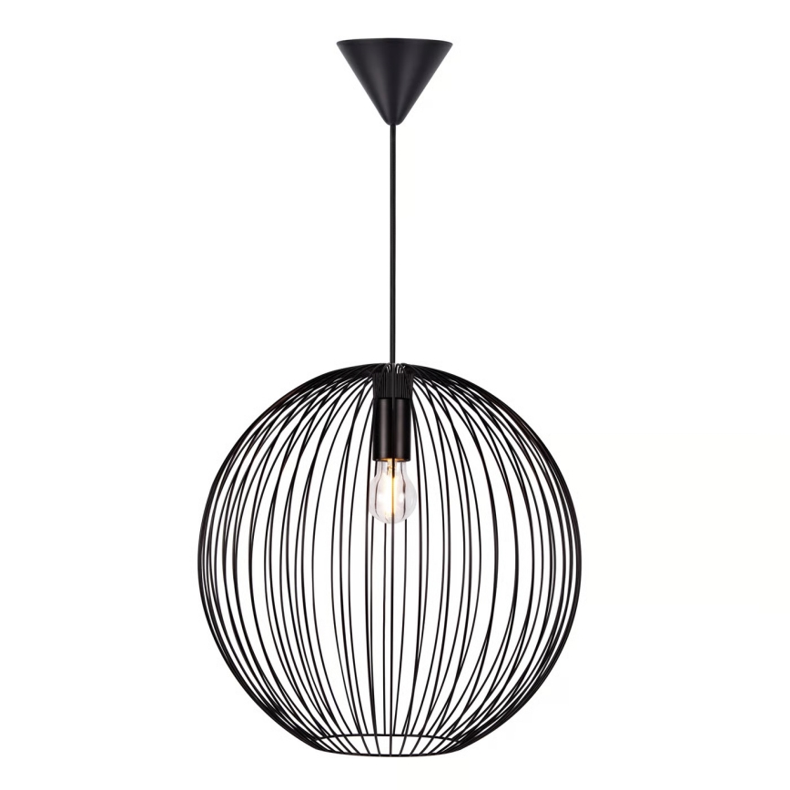 Nordlux - Suspension sur câble BERONI 1xE27/60W/230V noire