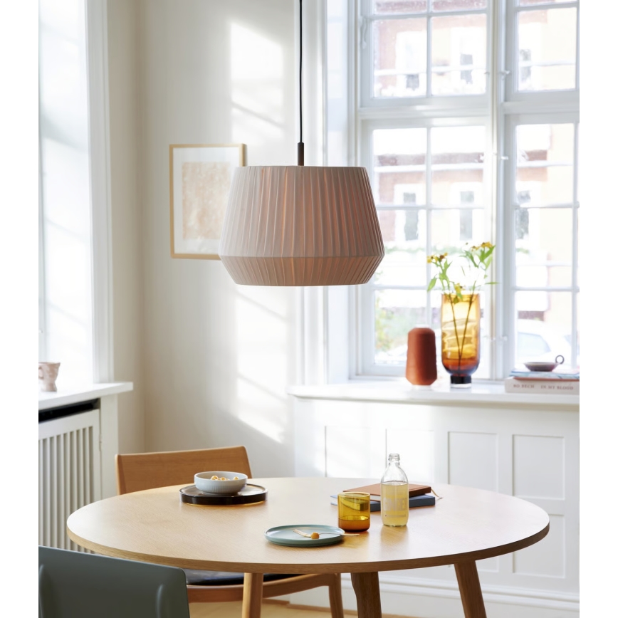 Nordlux - Suspension sur câble DICTE 1xE27/60W/230V Ø 40 cm beige