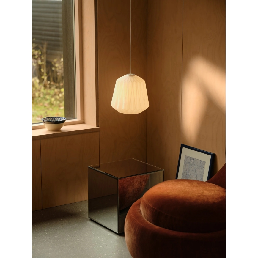 Nordlux - Suspension sur câble ELBIE 1xE27/15W/230V Ø 24 cm blanche