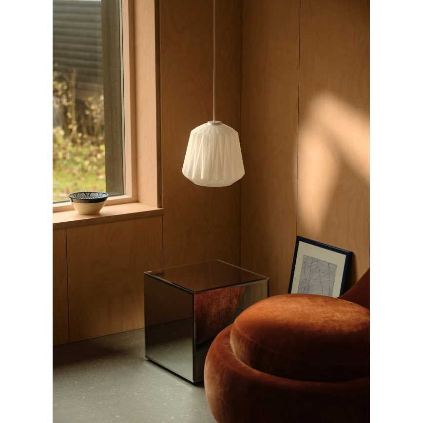 Nordlux - Suspension sur câble ELBIE 1xE27/15W/230V Ø 24 cm blanche