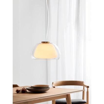 Nordlux - Suspension sur câble JELLY 1xE27/40W/230V blanc/transparent