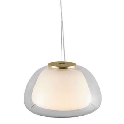 Nordlux - Suspension sur câble JELLY 1xE27/40W/230V blanc/transparent Ø 39 cm