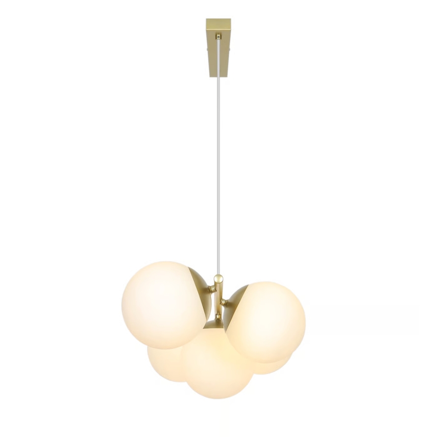 Nordlux - Suspension sur câble LILLY 5xE14/10W/230V laiton