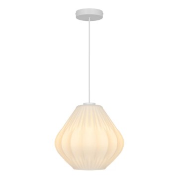 Nordlux - Suspension sur câble MALUCA 1xE27/15W/230V Ø 29 cm blanc