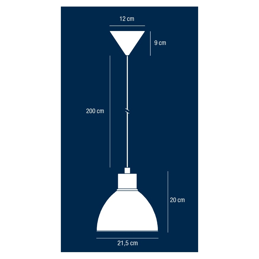 Nordlux - Suspension sur câble POP 1xE27/40W/230V noire