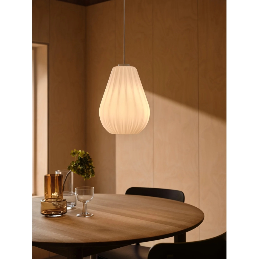 Nordlux - Suspension sur câble SALLINO 1xE27/15W/230V Ø 24 cm blanche