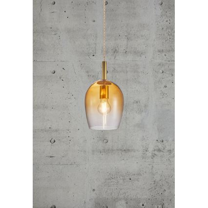 Nordlux - Suspension sur câble UMA 1xE27/40W/230V Ø 18 cm brun/fumé