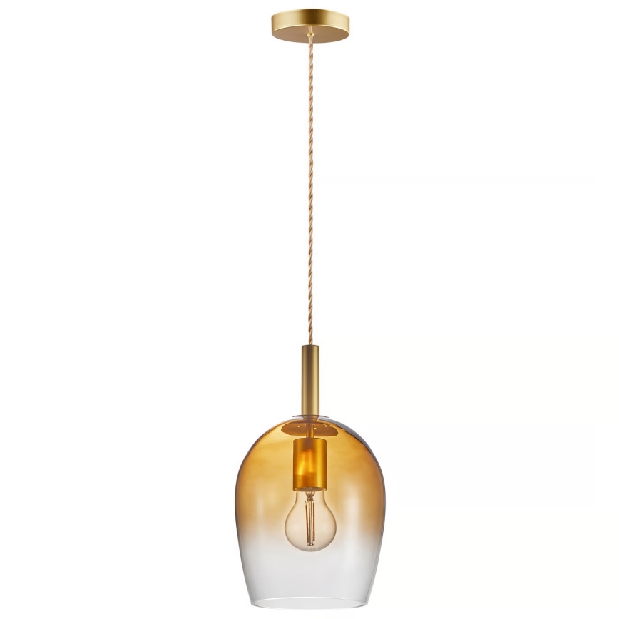 Nordlux - Suspension sur câble UMA 1xE27/40W/230V Ø 18 cm brun/fumé