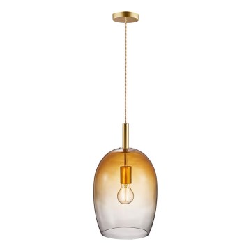 Nordlux - Suspension sur câble UMA 1xE27/40W/230V Ø 23 cm brun/fumé