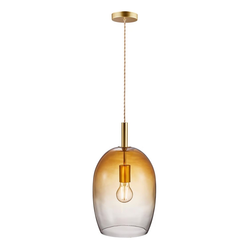 Nordlux - Suspension sur câble UMA 1xE27/40W/230V Ø 23 cm brun/fumé