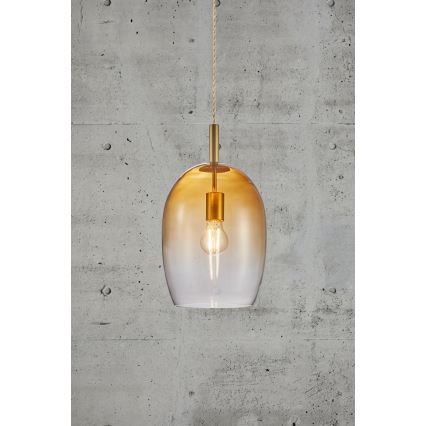 Nordlux - Suspension sur câble UMA 1xE27/40W/230V Ø 23 cm brun/fumé