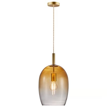 Nordlux - Suspension sur câble UMA 1xE27/40W/230V Ø 23 cm brun/fumé