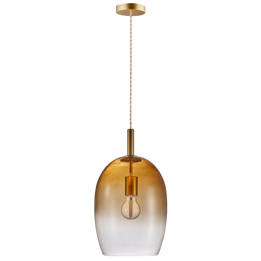 Nordlux - Suspension sur câble UMA 1xE27/40W/230V Ø 23 cm brun/fumé