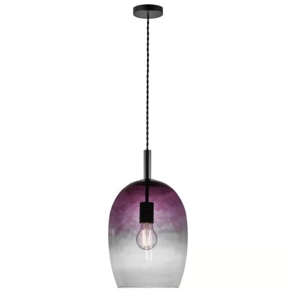 Nordlux - Suspension sur câble UMA 1xE27/40W/230V Ø 23 cm noir/fumé