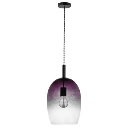 Nordlux - Suspension sur câble UMA 1xE27/40W/230V Ø 23 cm noir/fumé