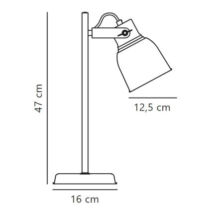 Nordlux - Tafellamp ADRIAN 1xE27/25W/230V