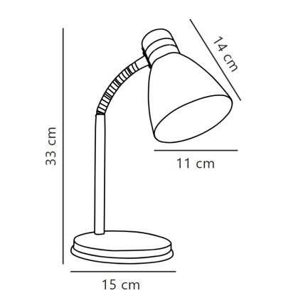 Nordlux - Tafellamp CYCLONE 1xE14/15W/230V zwart