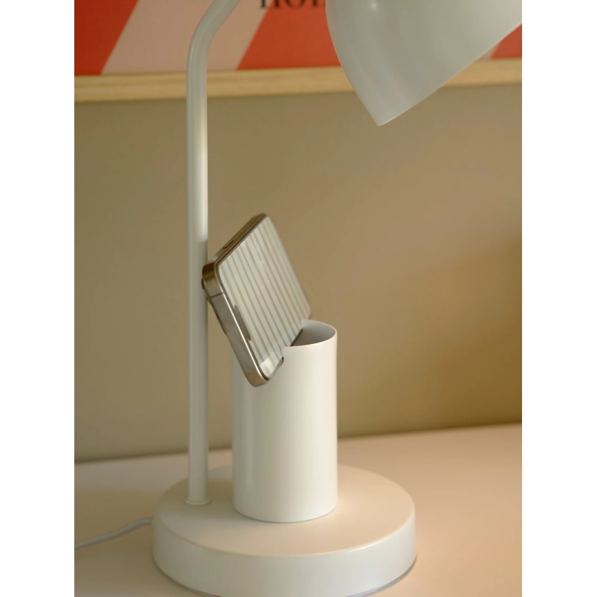 Nordlux - Tafellamp DEVONE 1xE27/15W/230V wit