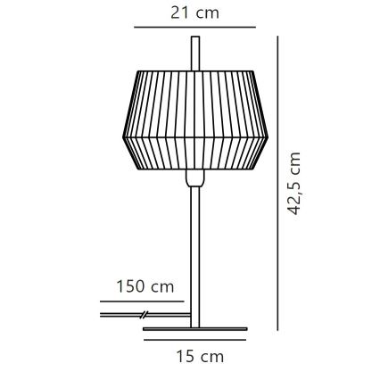 Nordlux - Tafellamp DICTE 1xE14/40W/230V beige/zwart