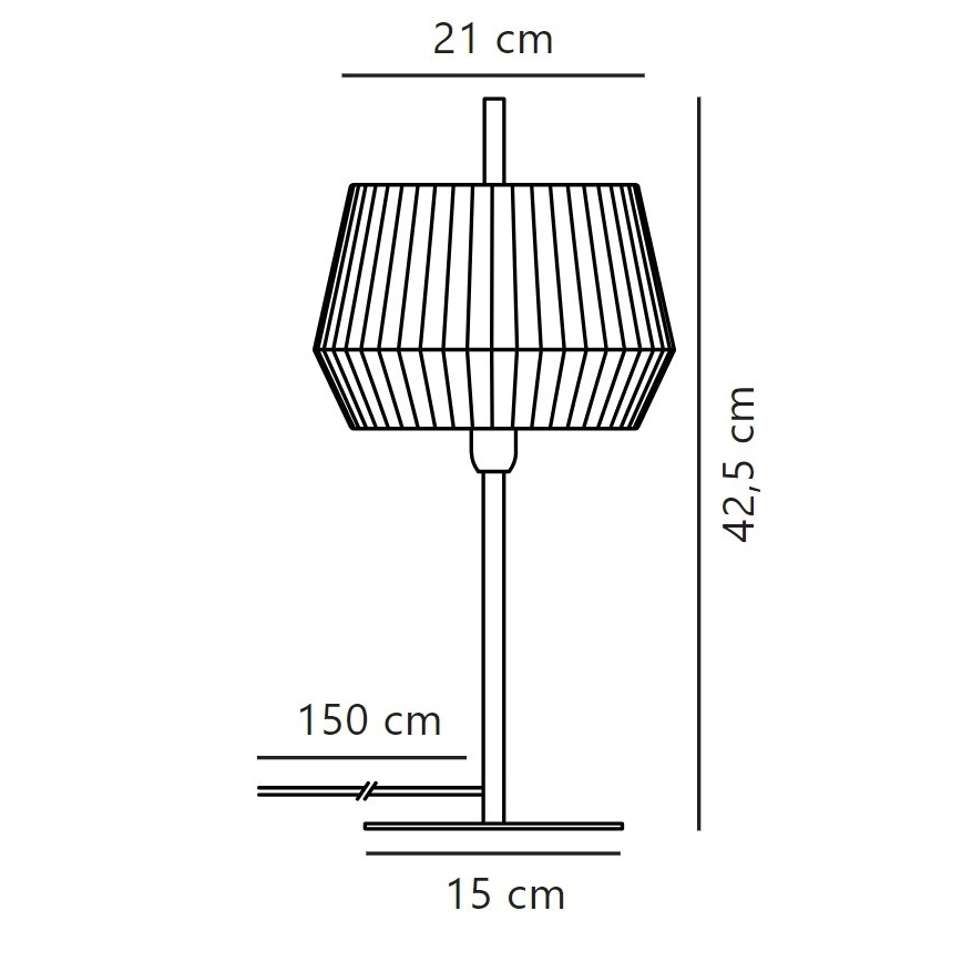 Nordlux - Tafellamp DICTE 1xE14/40W/230V beige/zwart