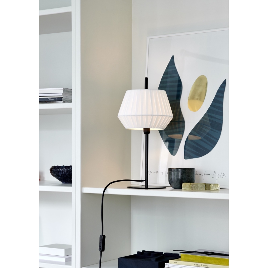 Nordlux - Tafellamp DICTE 1xE14/40W/230V wit/zwart