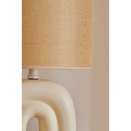 Nordlux - Tafellamp HAZE 1xE27/40W/230V beige