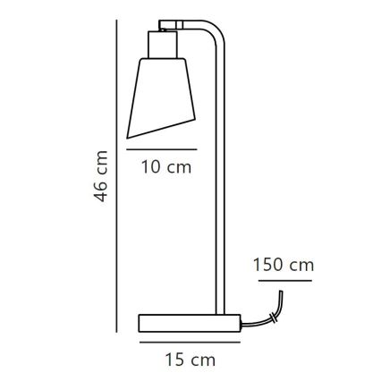 Nordlux - Tafellamp MOLLI 1xE14/25W/230V