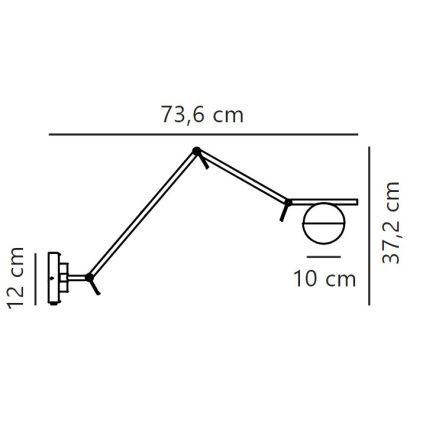 Nordlux - Wandlamp CONTINA 1xG9/5W/230V messing