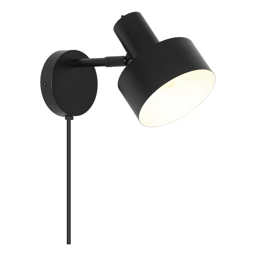 Nordlux - Wandlamp MATIS 1xE27/15W/230V zwart