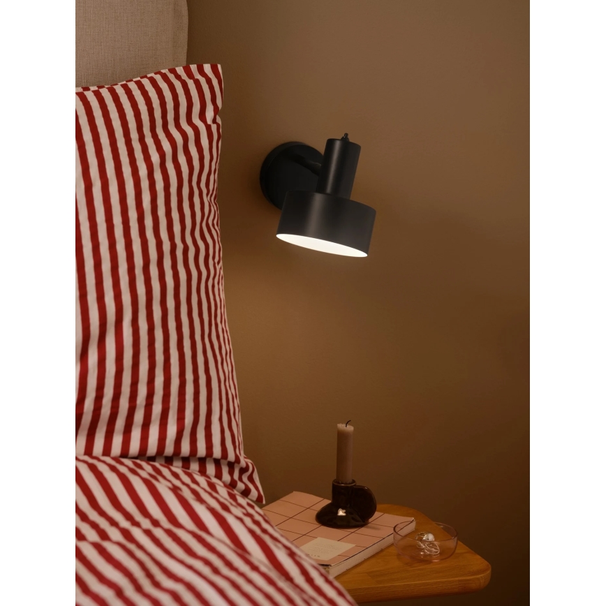 Nordlux - Wandlamp MATIS 1xE27/15W/230V zwart